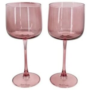 Our Place Lavender -Tinted Wine Glass Pair
